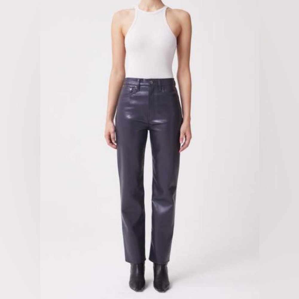 Agolde Recycled Leather 90's Pinch Waist Pants